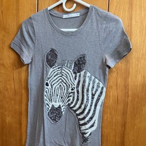 Gray Zebra Women’s T-Shirt